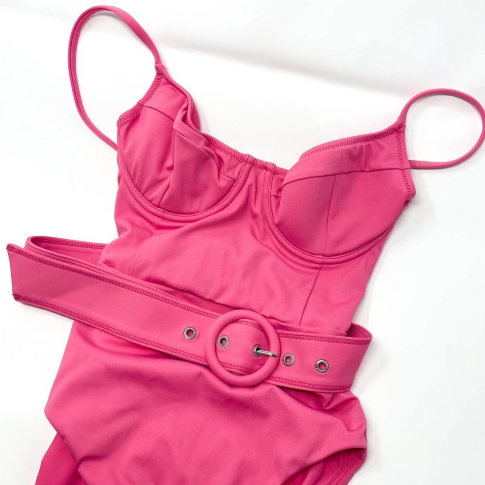 Jonathan Simkhai one piece swimsuit. NWT Gorgeous, bright medium pink
